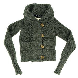 Abercrombie Cardigan Sweater Women's Small Gray